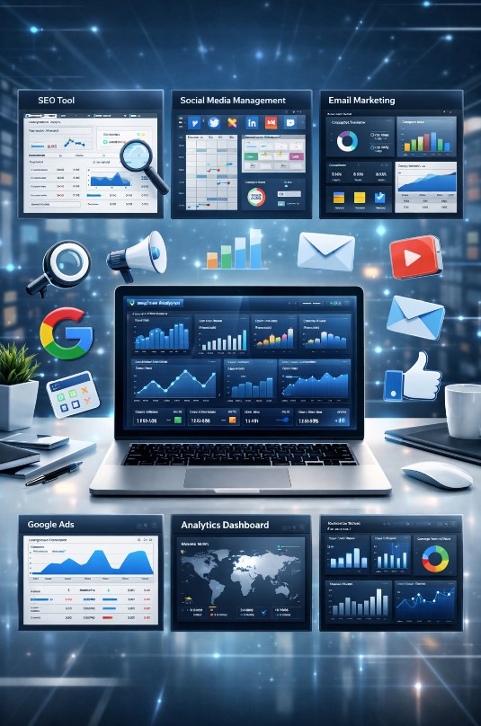 Best Digital Marketing Tools List (2026 Updated) Complete Professional Guide