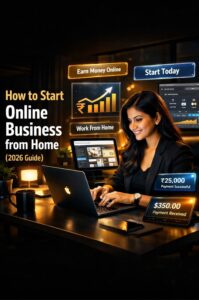 How to Start Online Business from Home (Step-by-Step Guide 2026)