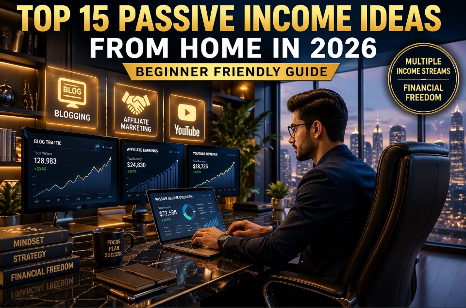 Top passive income ideas from home in 2026 for beginners