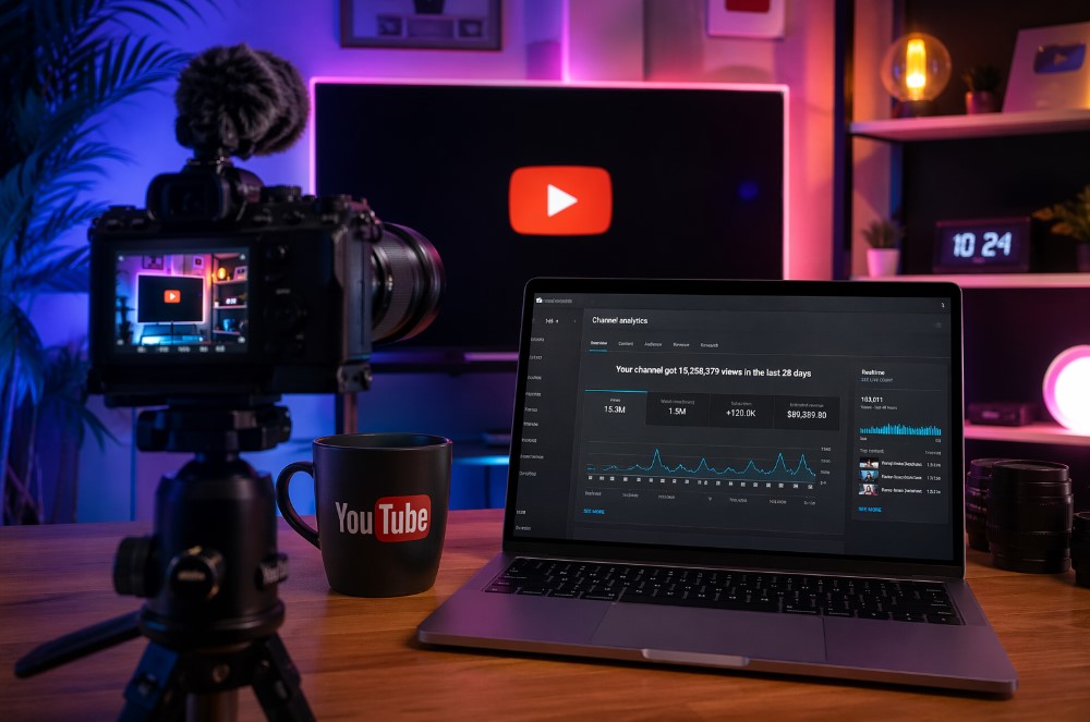 YouTube channel passive income idea from home in 2026