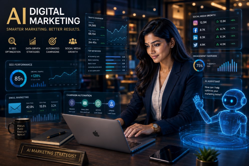 AI Digital Marketing Future for Beginners and Businesses
