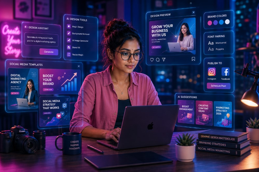 Canva AI Tool for Social Media and Graphics Design