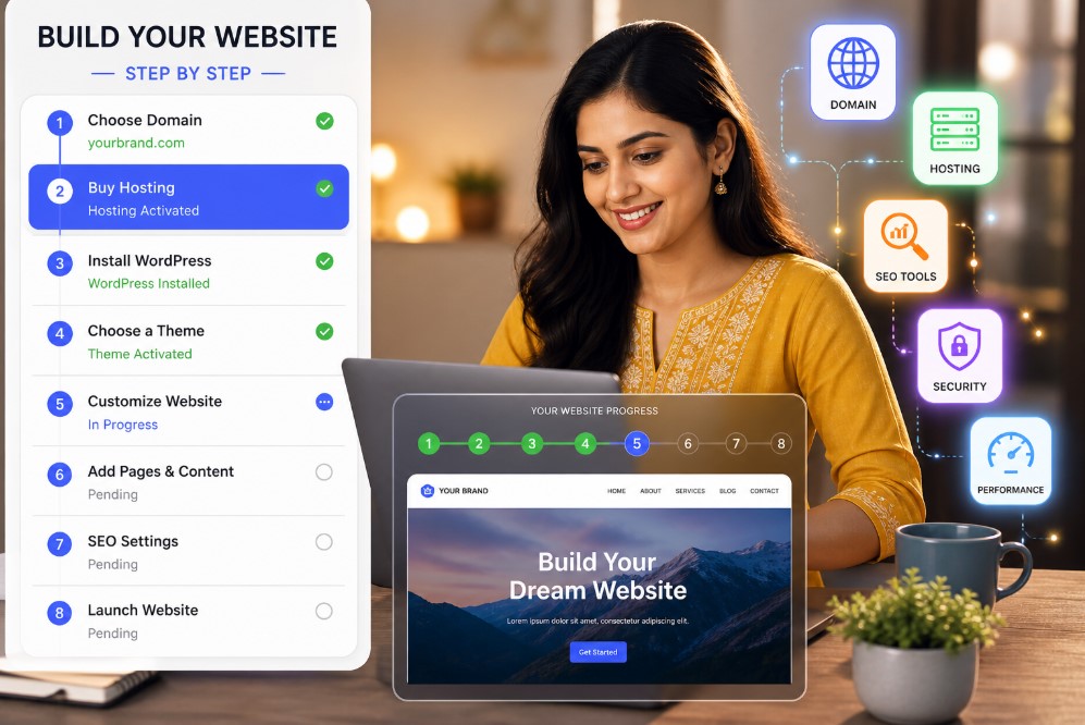 Small business website benefits India growth online business female entrepreneur