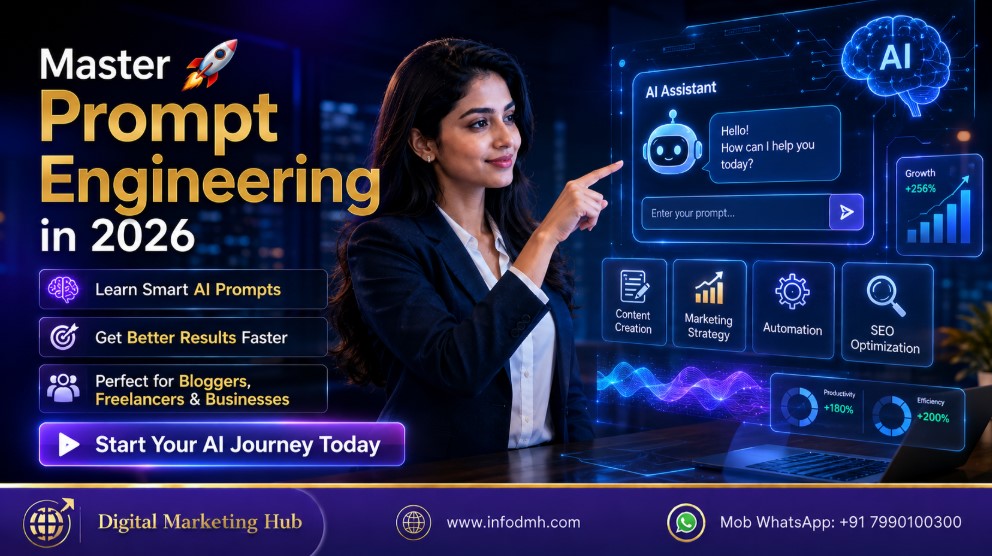 Master Prompt Engineering in 2026 CTA image with Indian AI expert