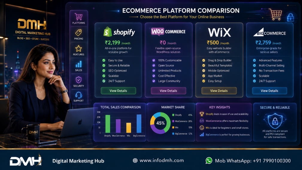 Comparison of Best E-commerce Platforms for Small Business 2026