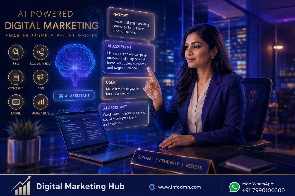 Introduction to What is Prompt Engineering with AI chatbot and Indian woman