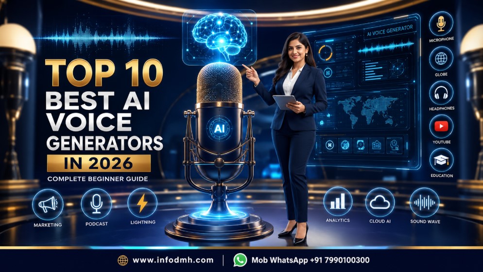 Top 10 Best AI Voice Generators in 2026 complete beginner guide with AI voice tools comparison.