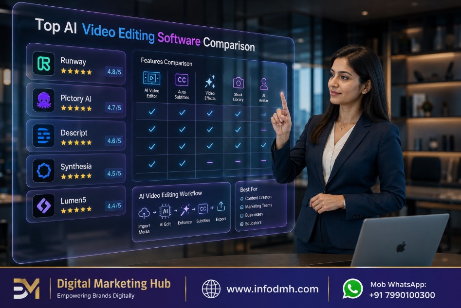 Top AI Video Editing Tools 2026 comparison image