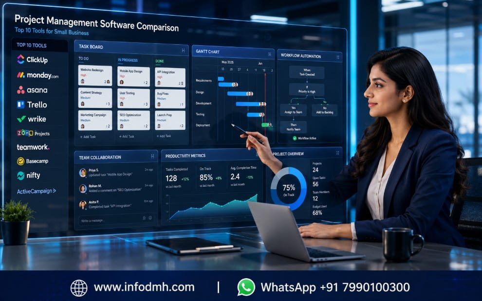 Top project management software comparison dashboard 2026