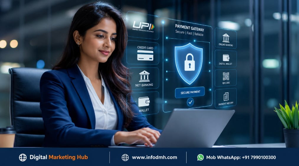 What is a Payment Gateway in India with online payment system illustration