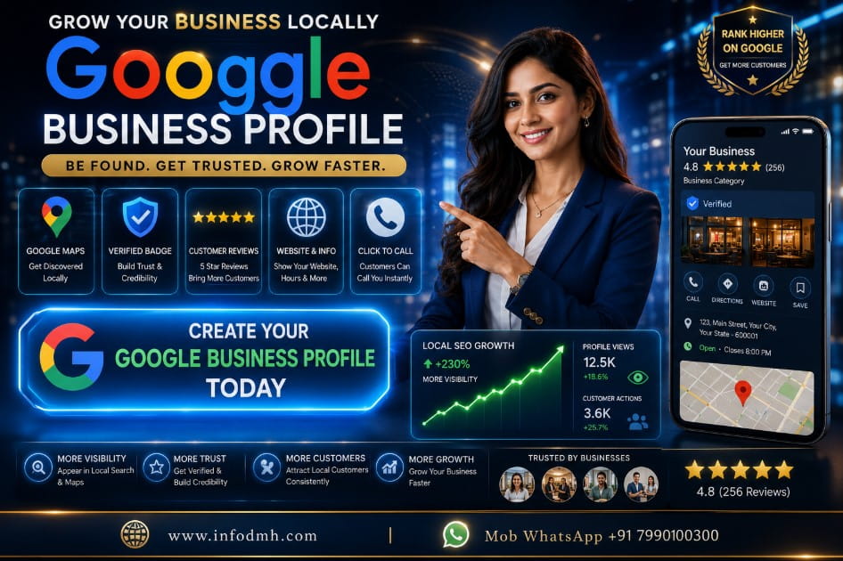 Create Google Business Profile today CTA for local business growth